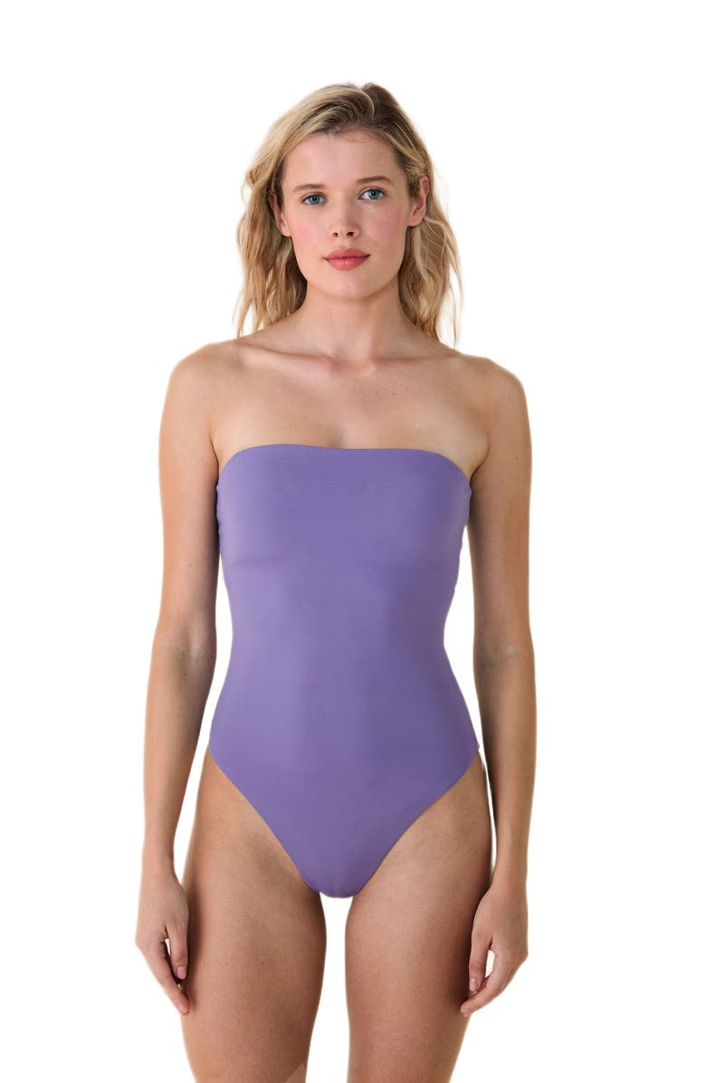 Andie The Cabo One-Piece Swimsuit, Alternate, color, Amethyst