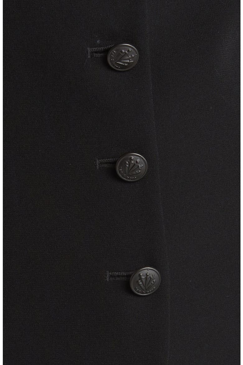 Mariana Crepe Vest, Alternate, color, BLACK