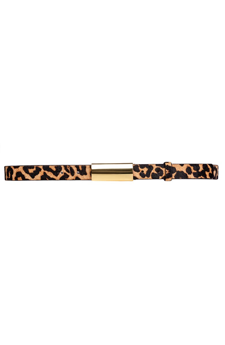 BLACK SUEDE STUDIO City Belt, Main, color, Leopard / Gold