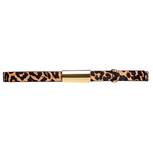 Black Suede Studio City Belt In Brown