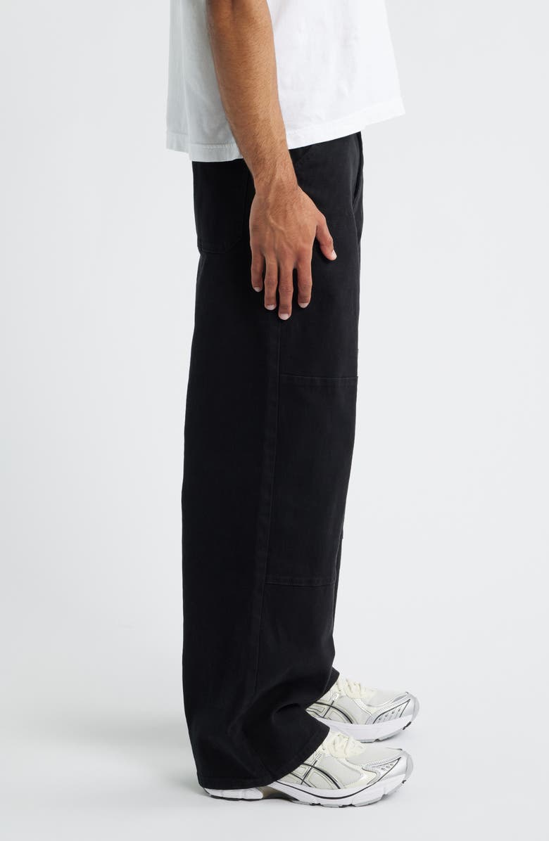 BP. Relaxed Twill Workwear Pants, Alternate, color, Black