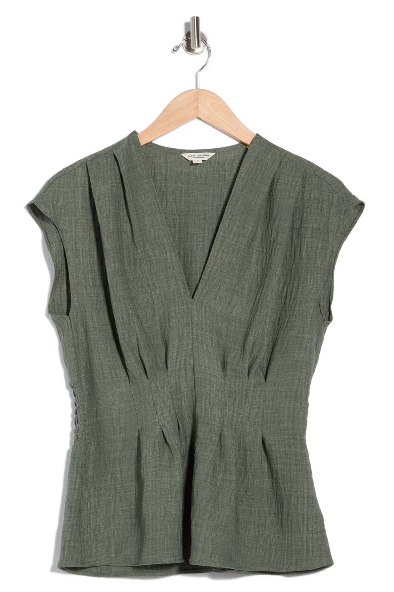 Pleat Front Top, Main, color, H. MOSS