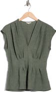 MAX STUDIO Pleat Front Top