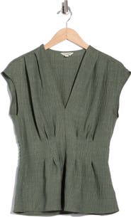 MAX STUDIO Pleat Front Top
