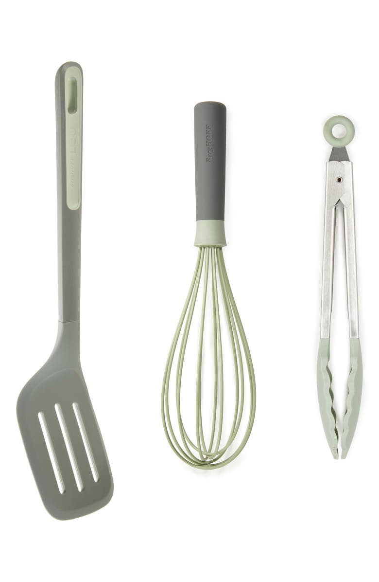 BergHOFF Leo Balance 3-Piece Utensil Set, Main, color, Green