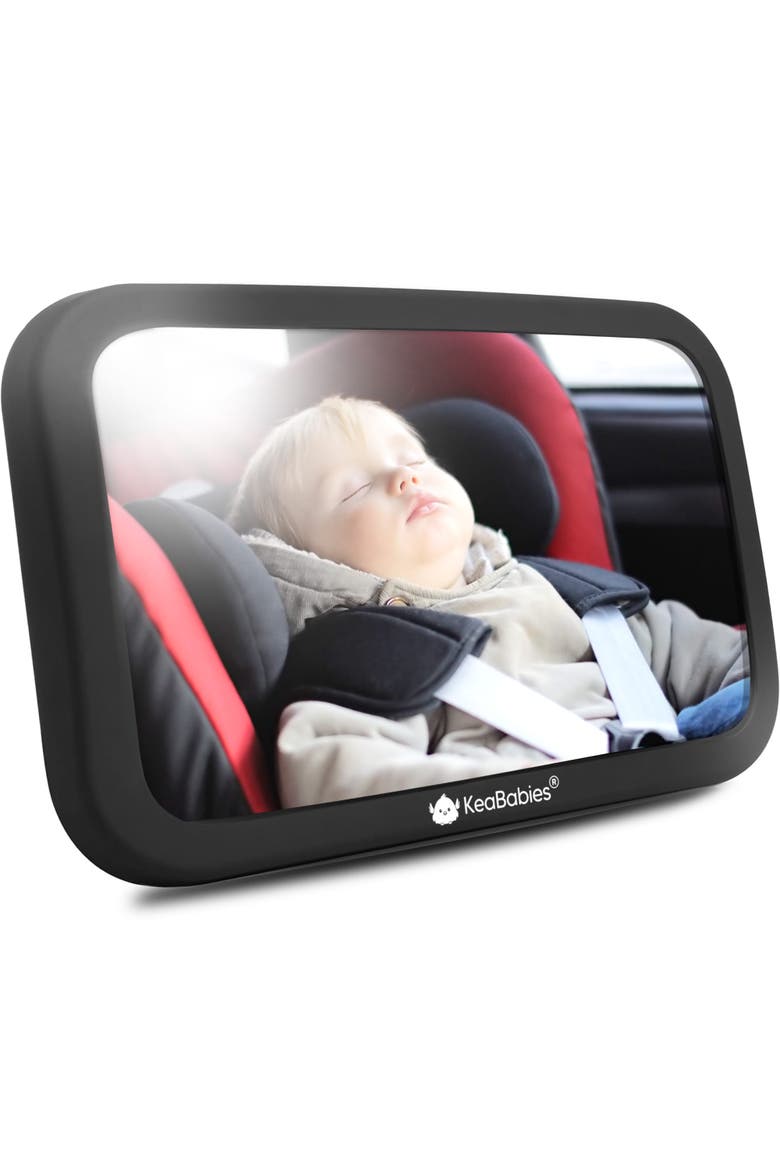 Baby Car Seat Mirror, Main, color, Matte Black