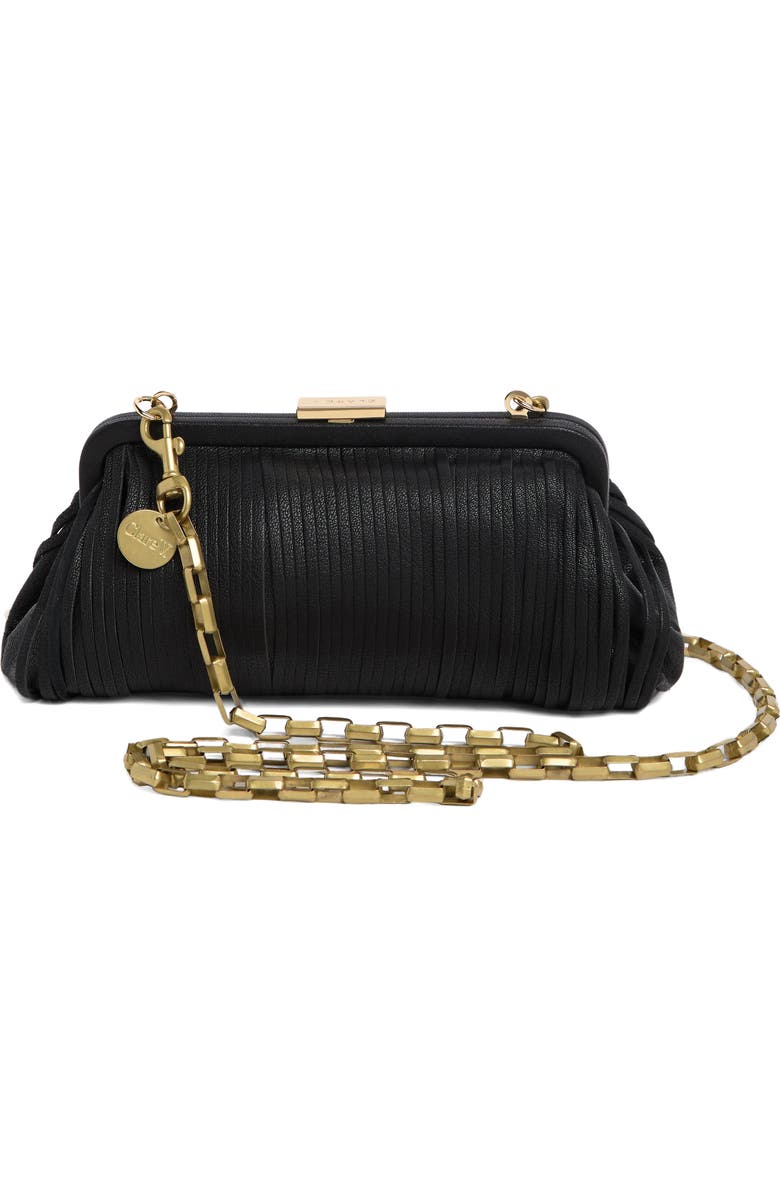 Clare V. Fran Fran Leather Clutch, Alternate, color,