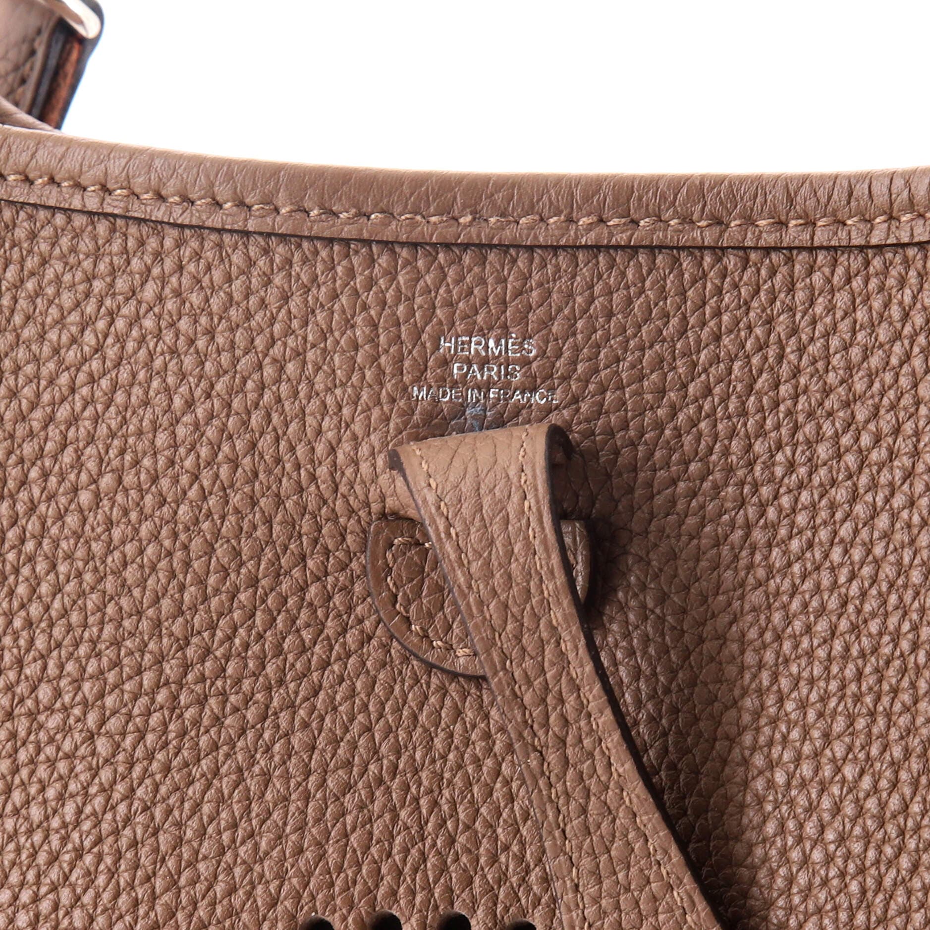 Pre-Owned Hermes Evelyne Bag Gen III Maurice TPM, Alternate, color, Beige De Weimar