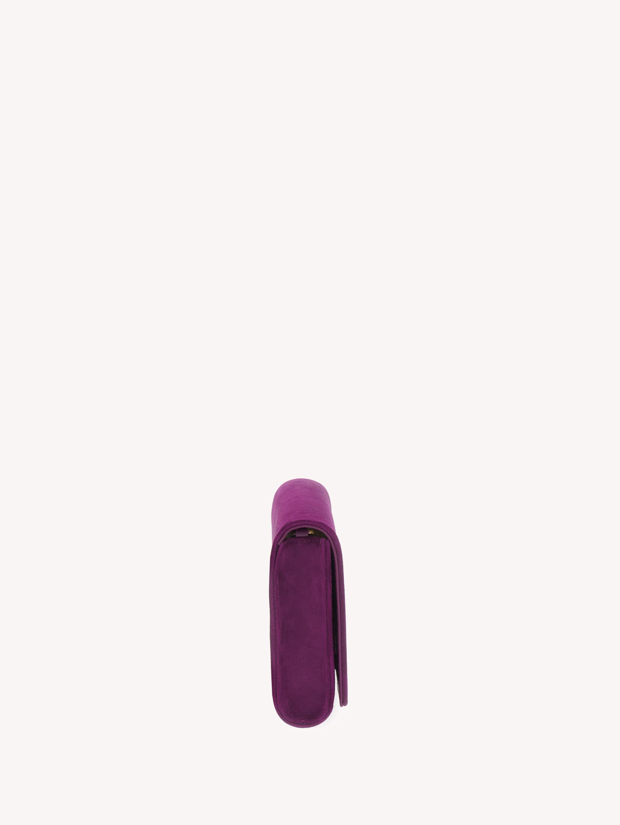 Monica Clutch Bag, Alternate, color, Purple Suede