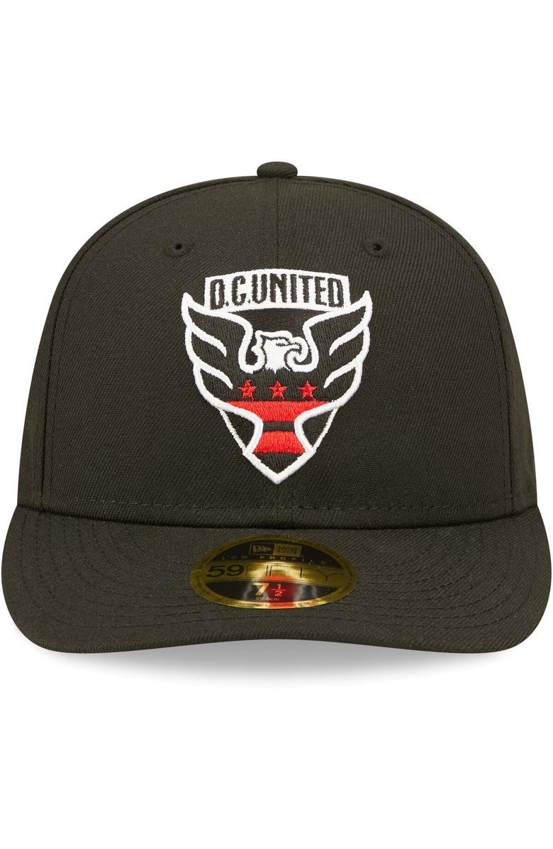 New Era Men's New Era Black D.C. United Primary Logo Low Profile 59FIFTY Fitted Hat, Alternate, color, 