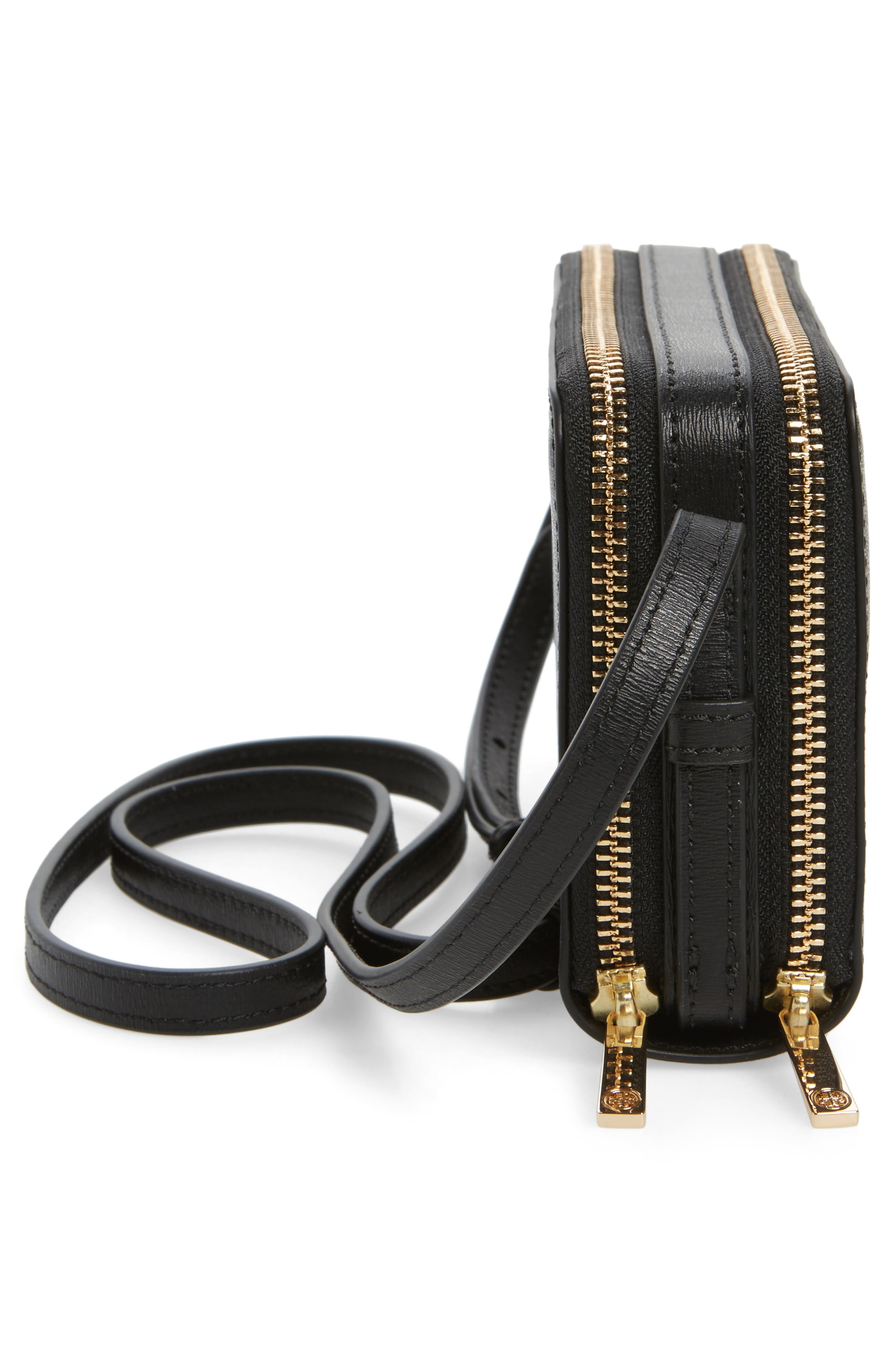 Tory Burch Mini Parker Leather Crossbody Bag, Alternate, color, 