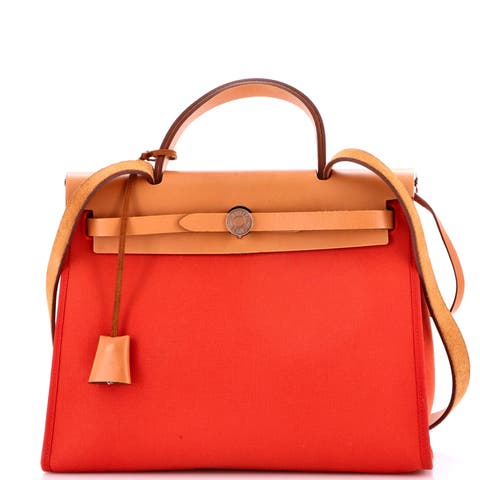 Herbag Zip Leather and Toile 31