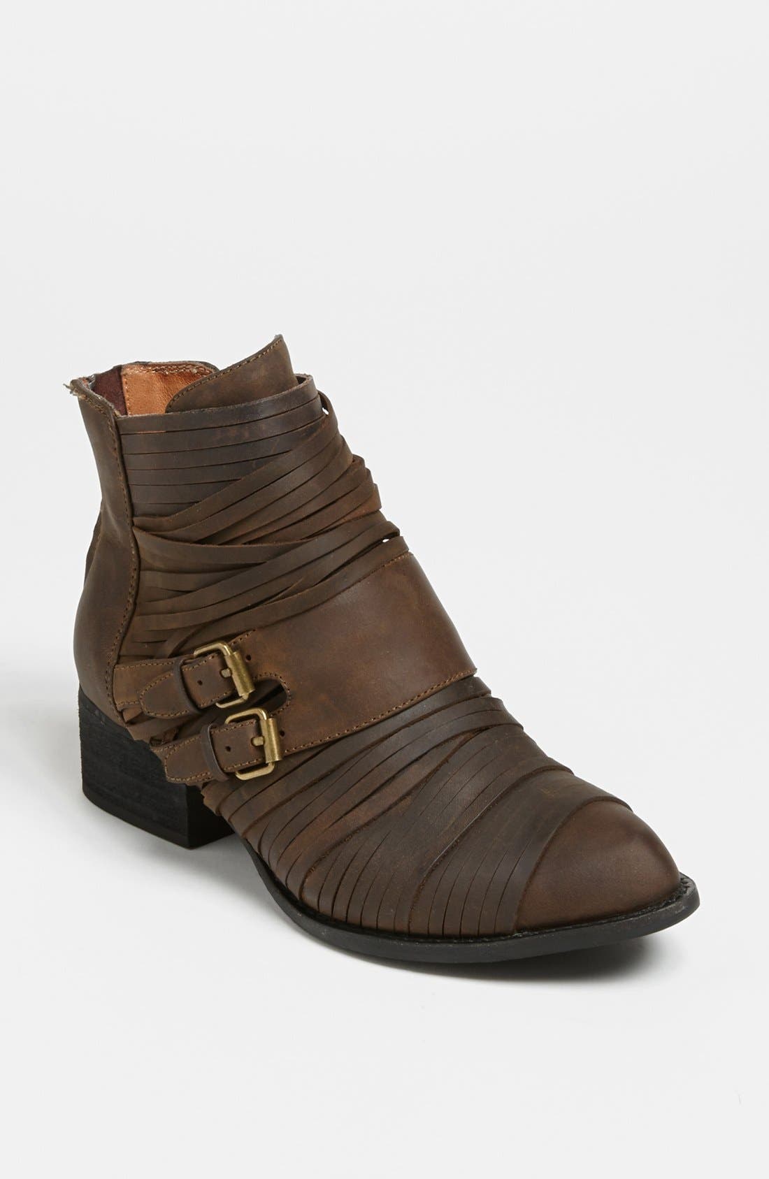 'Isley' Ankle Boot, Main, color, DISTRESSED BROWN