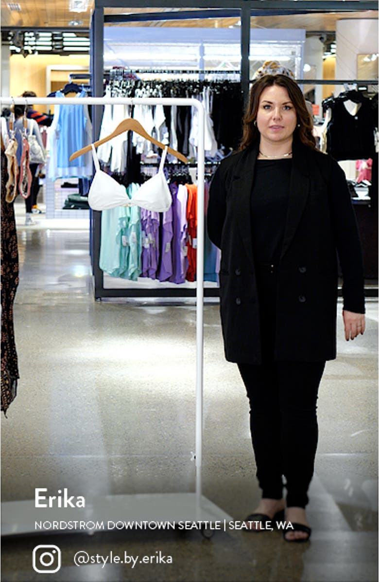 Sea Through Me Tan Lines Ceci Triangle Bikini Top, sales video thumbnail