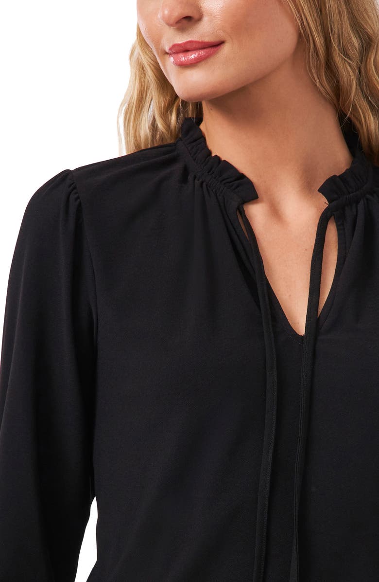 CeCe Tie Neck Knit Blouse, Alternate, color, 