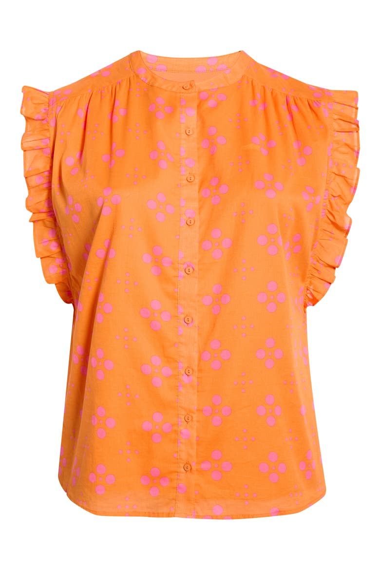 Donna Dot Top, Alternate, color, ORANGE-PINK