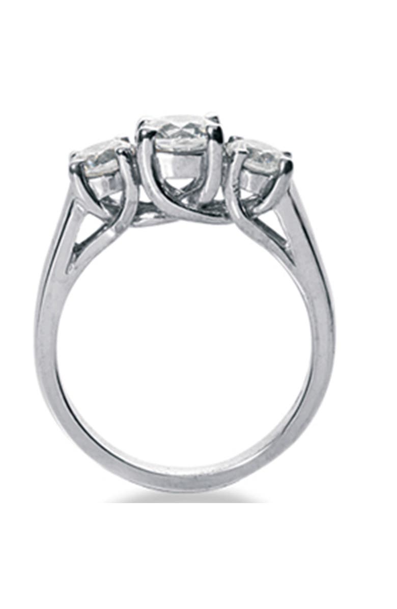Bliss Diamond 1 3/4Ct Three Stone Round Cut Diamond Engagement Ring 14k Gold Lab Grown, Alternate, color, 14K White Gold
