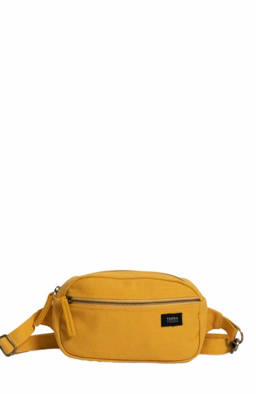 Terra Thread Organic Cotton Sling Belt Bag in Mustard Yellow at Nordstrom