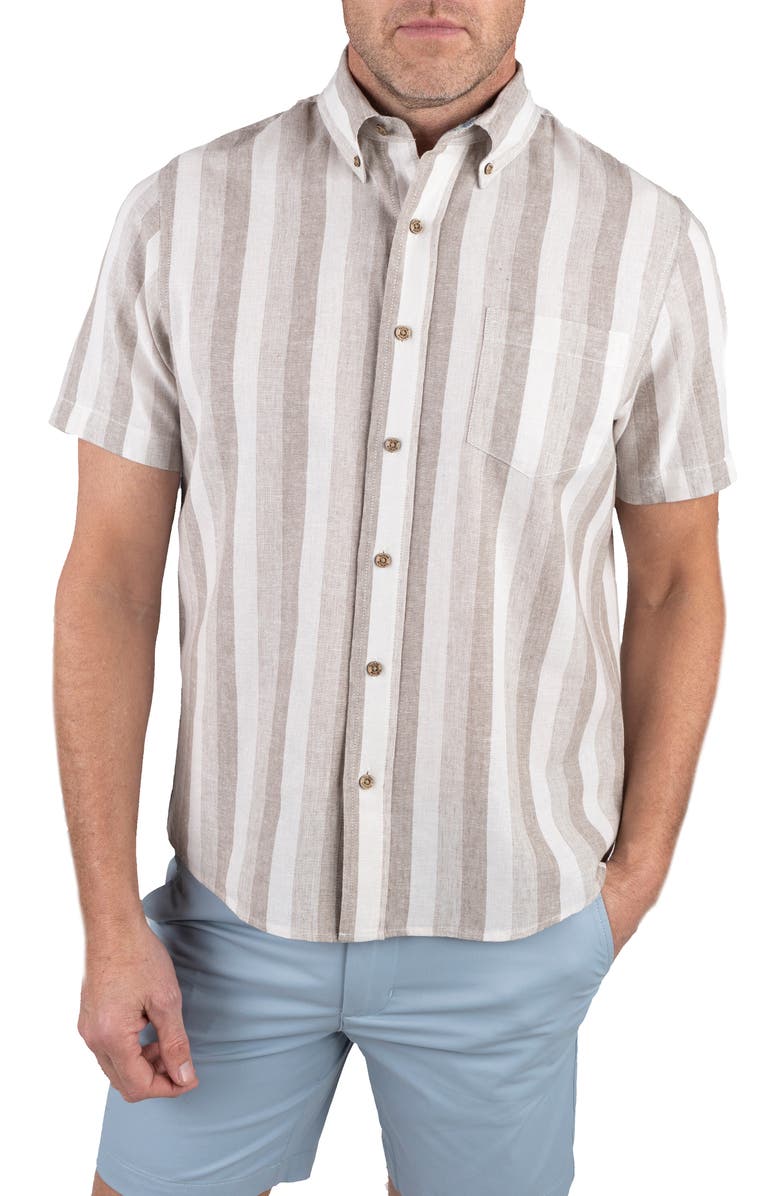 Tailor Vintage Puretec Linen Cotton Button-Up Shirt, Main, color, 