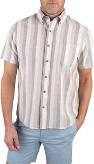 Tailor Vintage Puretec Linen Cotton Button-Up Shirt