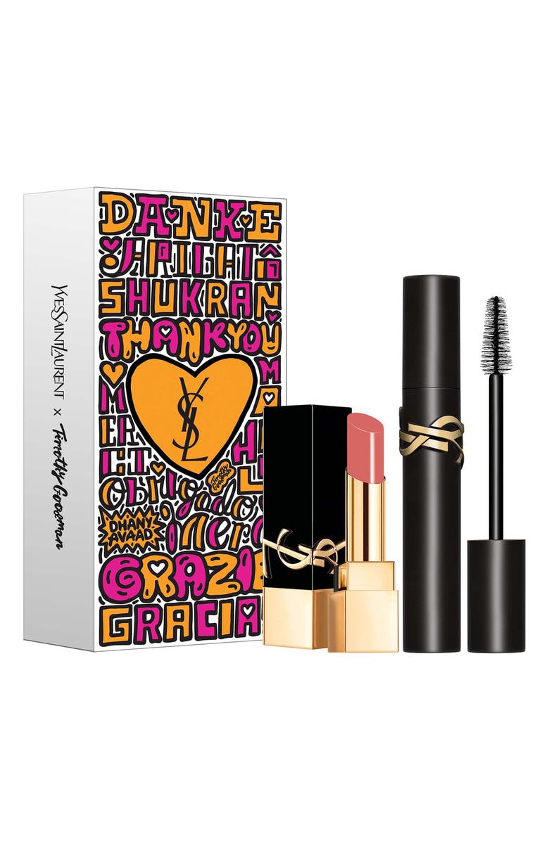 Yves Saint Laurent Lash Clash Mascara & The Bold Lipstick Set USD $74 Value, Main, color, 