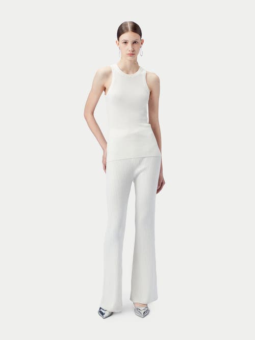 Gobi Mongolian Cashmere Cotton Silk Cashmere Tank Top In Whisper White