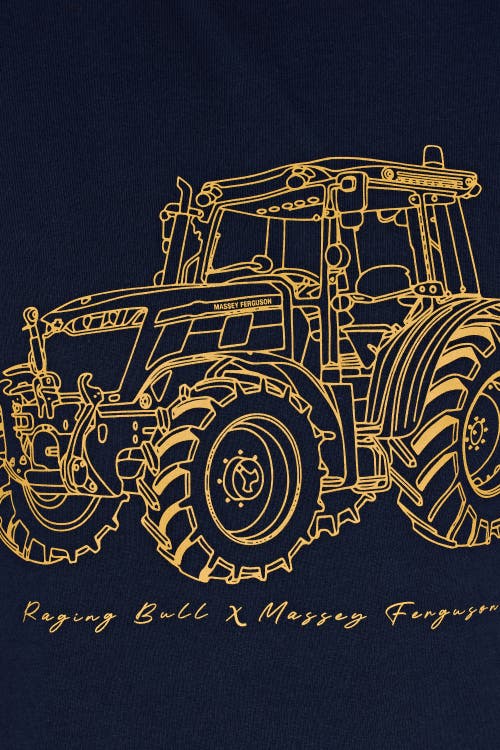 Raging Bull Mf Tractor T-shirt In Blue