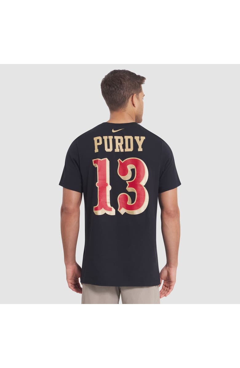 Nike Men's Nike Brock Purdy Black San Francisco 49ers 2025 Rivalries Collection Player Name & Number T-Shirt, Alternate, color, Black