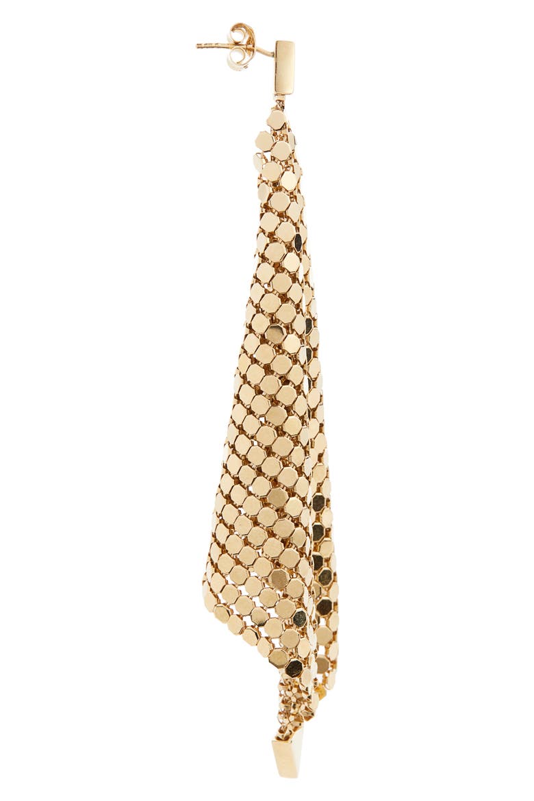 Pixel Flow Earrings, Alternate, color, GOLD