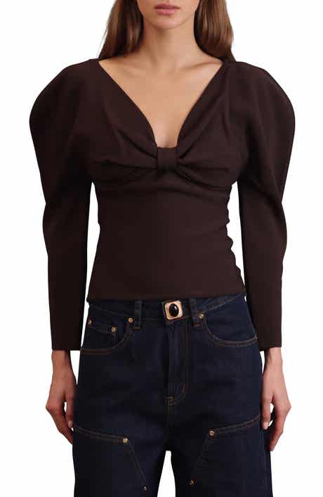 Avec Les Filles Exaggerated Dolman Sleeve Sweater