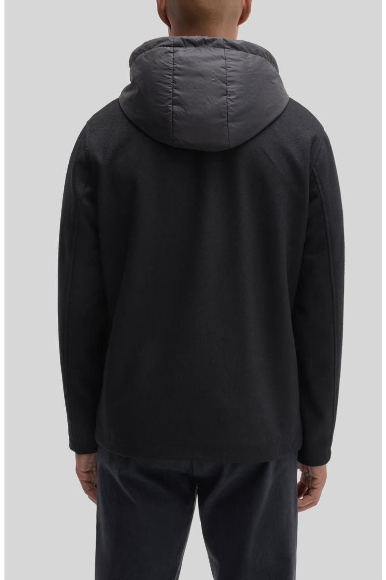 Rizzo Front Snap Jacket, Alternate, color, BLACK