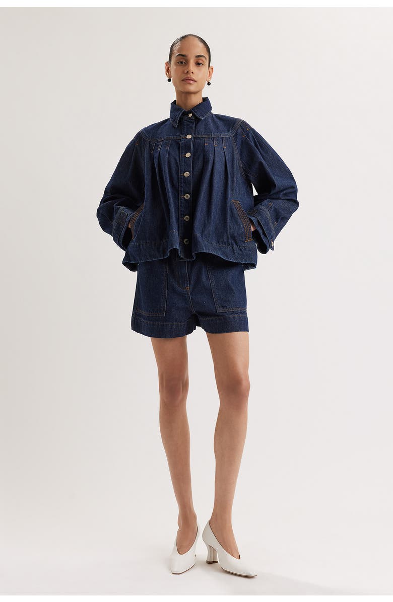 Merlette Easton Jacket, Main, color, Dark Wash