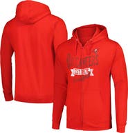 STARTER Men's Starter Red Tampa Bay Buccaneers Domestic Post Season Full-Zip Hoodie