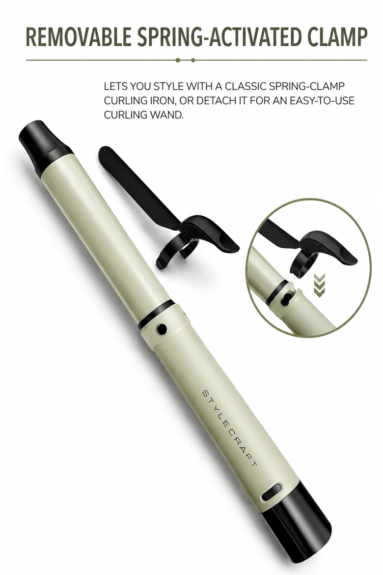 Sage Cordless Curling Iron Wand, Alternate, color, Sage