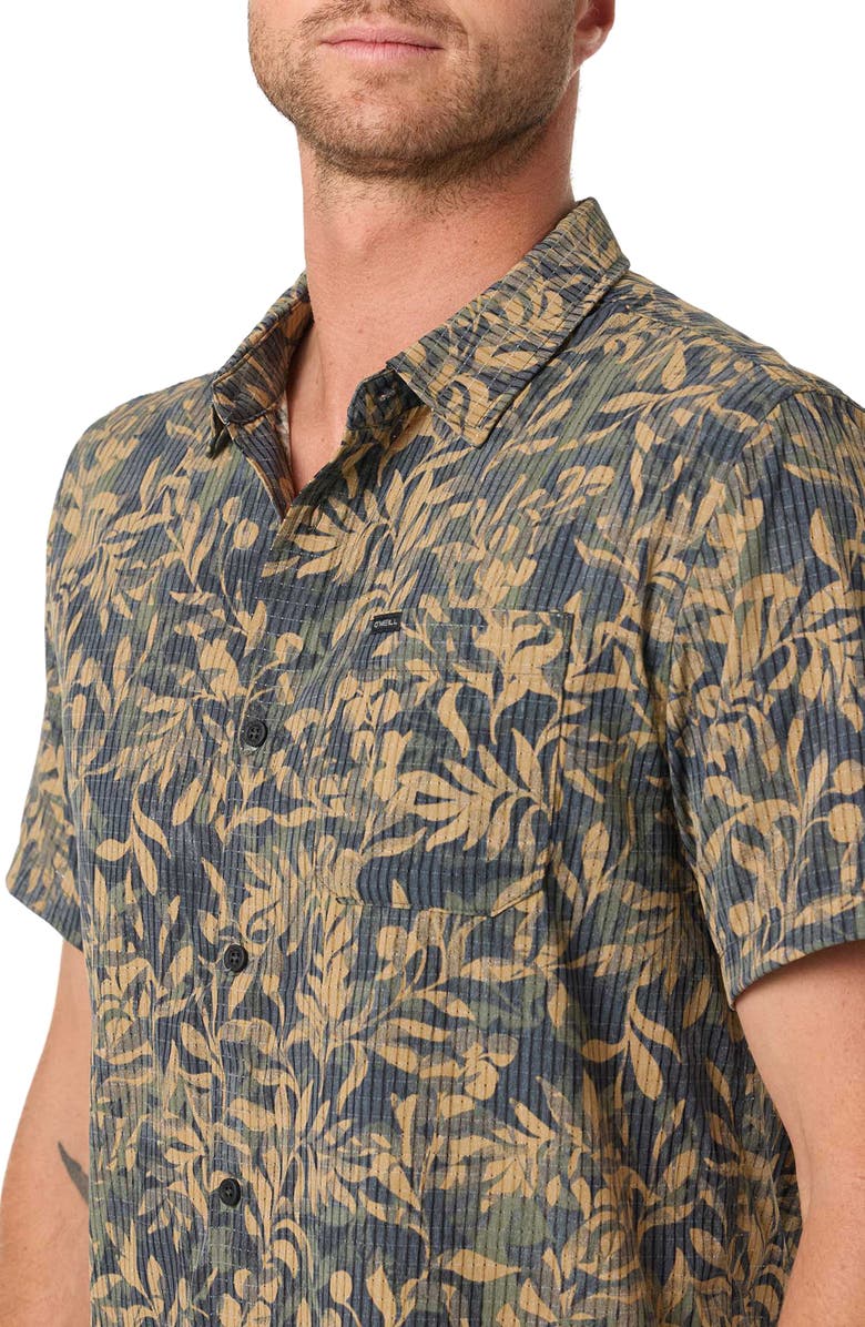 O'Neill TRVLR Perforated Short Sleeve Performance, Alternate, color, Black