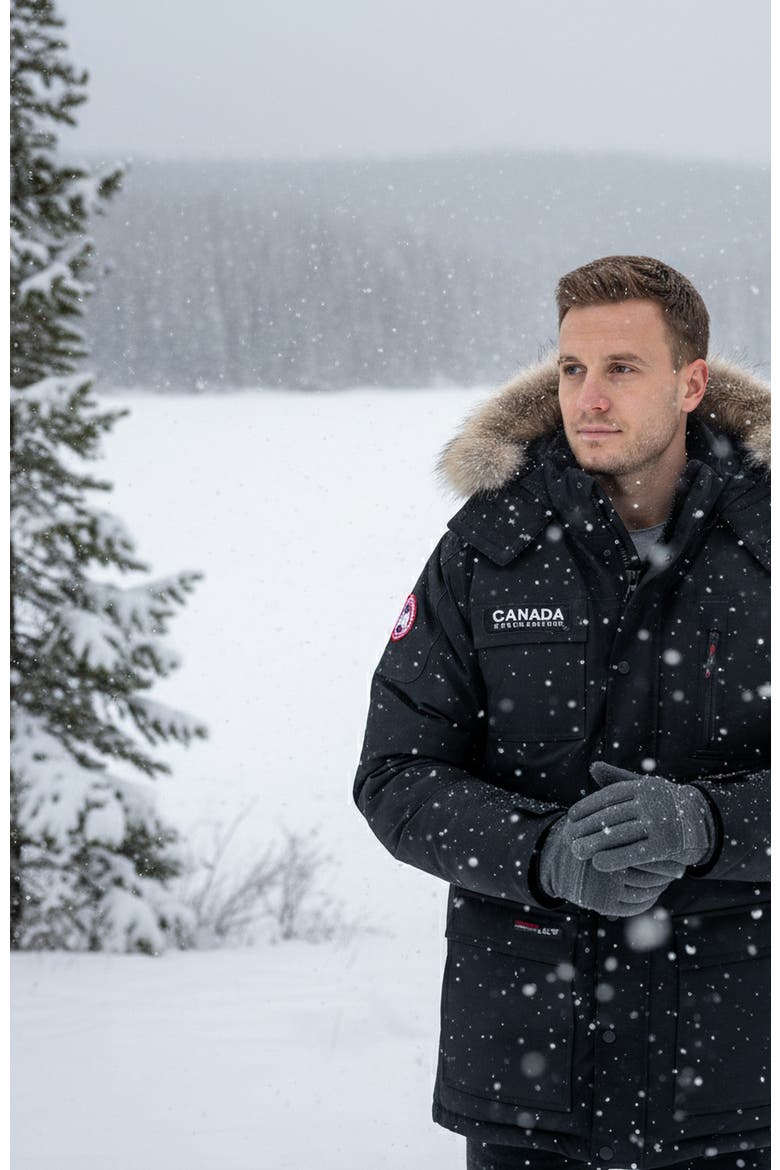Men's Heavyweight Arctic Parka, Alternate, color, Black