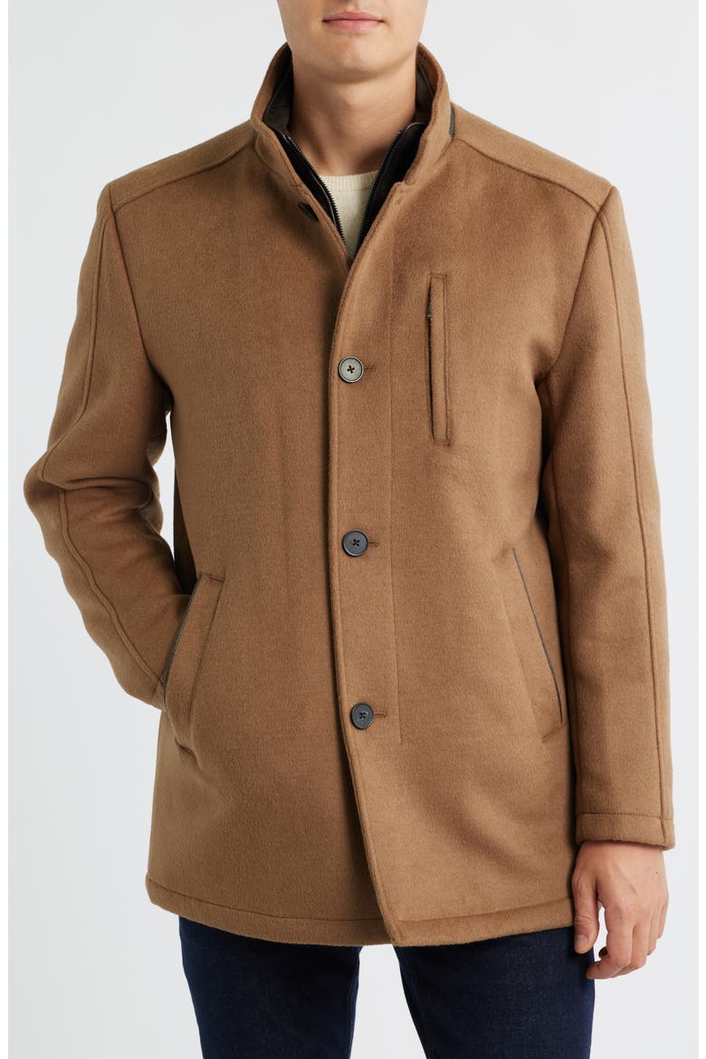 Upton Car Coat with Removable Bib, Alternate, color, WHISKEY