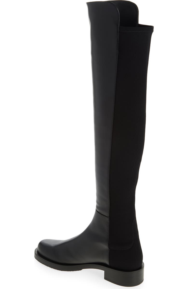 Stuart Weitzman 5050 Bold Over the Knee Boot, Alternate, color, Black Smooth Calf: