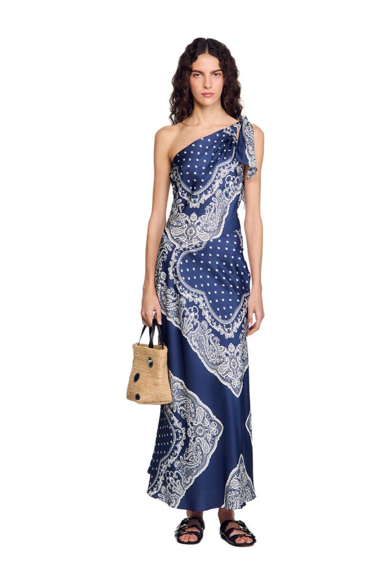 sandro bandana print maxi dress Bandana-print maxi dress (Women)