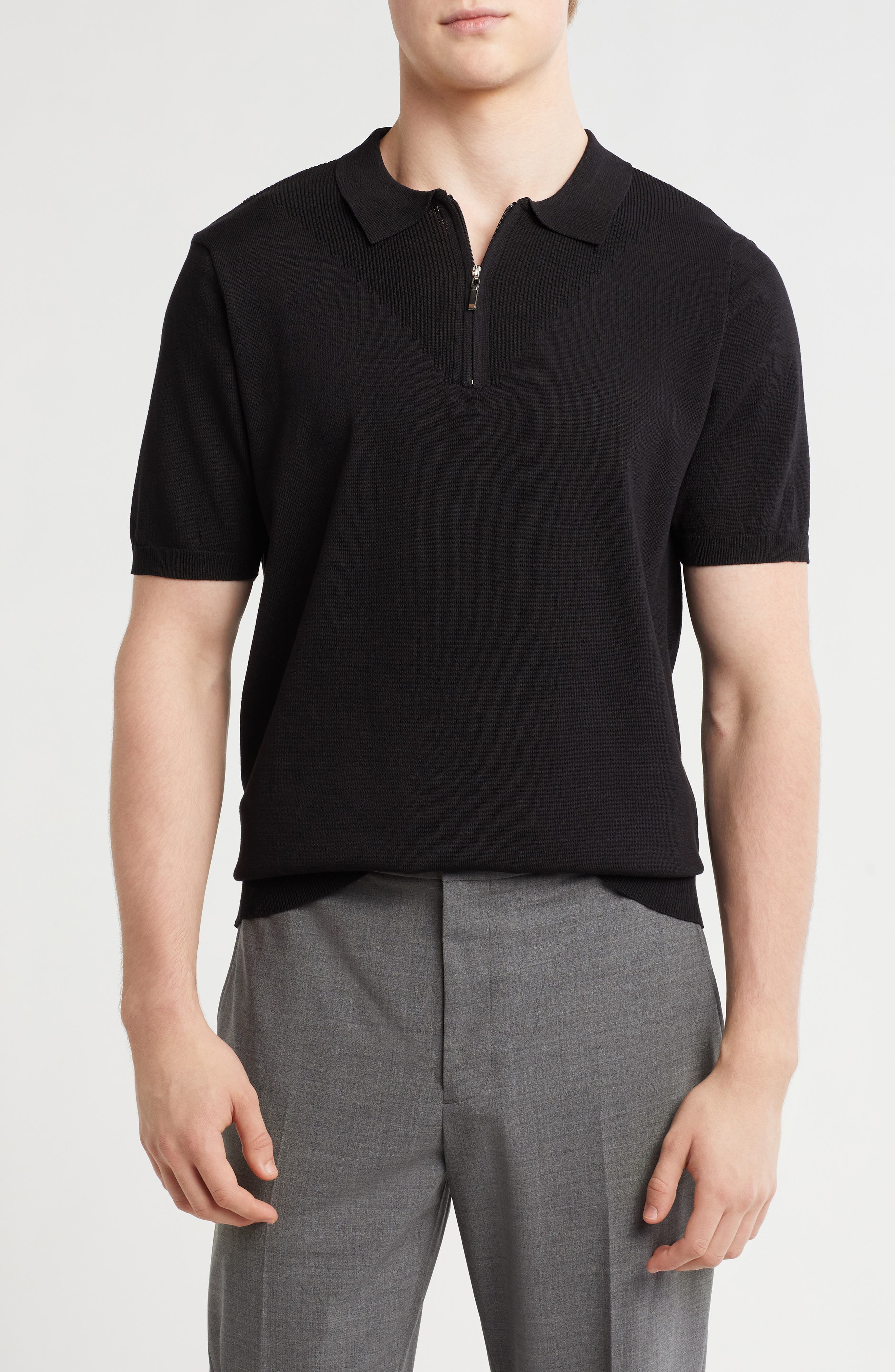 T.R. PREMIUM Slim Fit Sweater Knit Polo