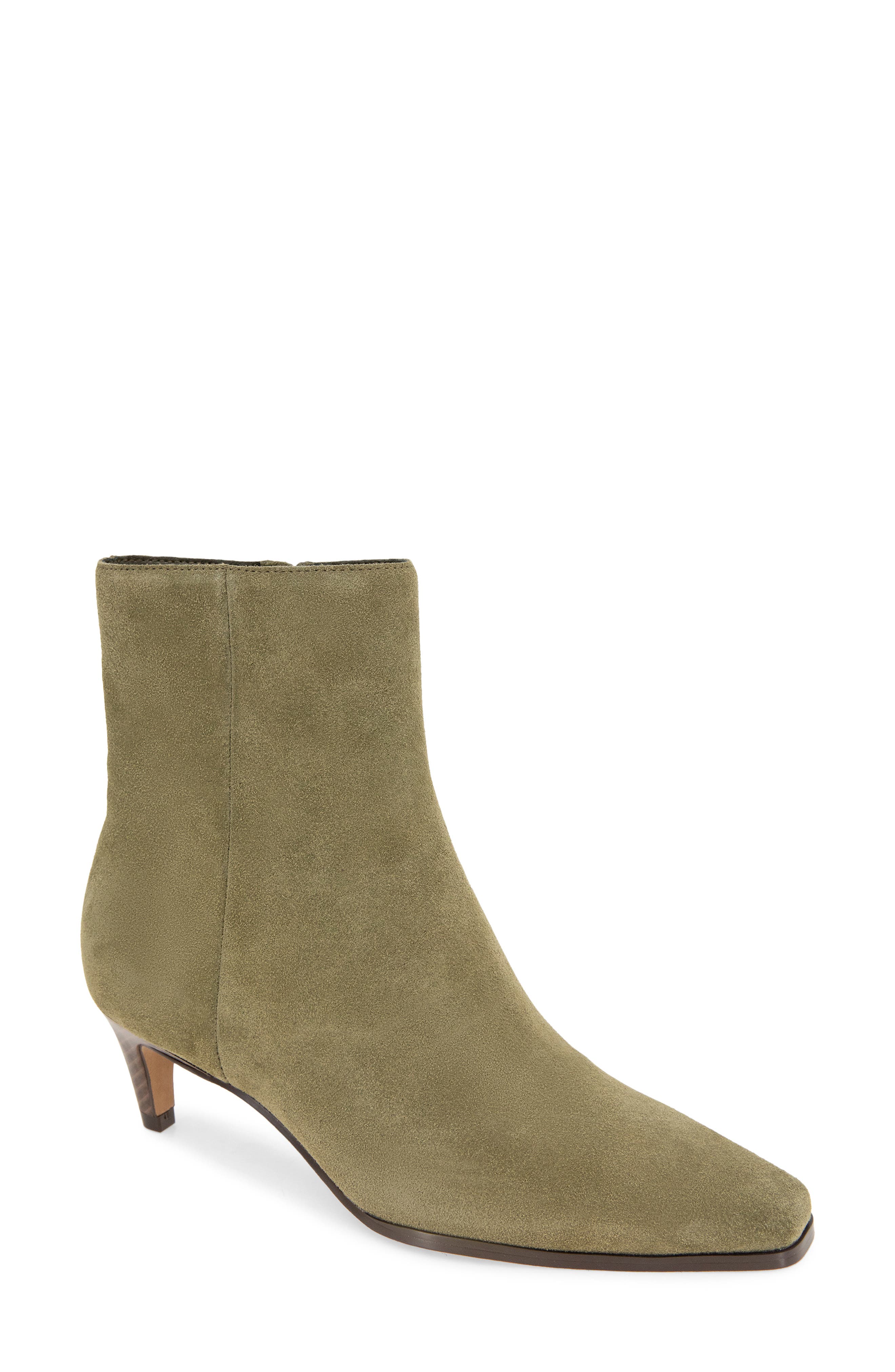 Splendid Jennifer Side Zip Ankle Bootie, Main, color, Olive