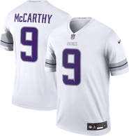 Nike Men's Nike J.J. McCarthy White Minnesota Vikings Alternate Legend Player Performance Top