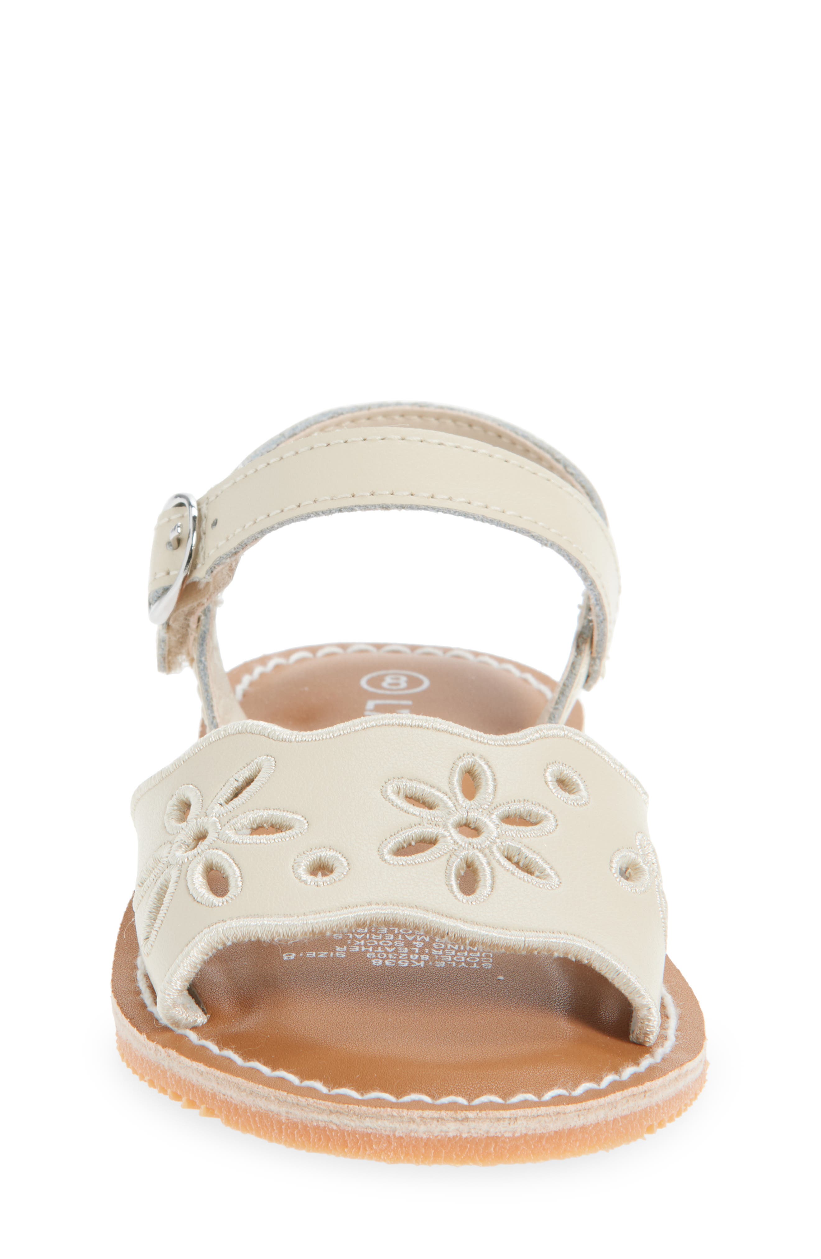 L
AMOUR Kids
 Augusta Ankle Strap Sandal, Alternate, color, Oatmeal