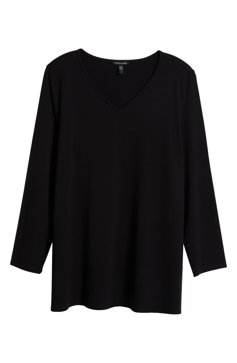 Eileen Fisher Easy V-Neck Tunic, Alternate, color, 