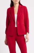 AK ANNE KLEIN One-Button Blazer