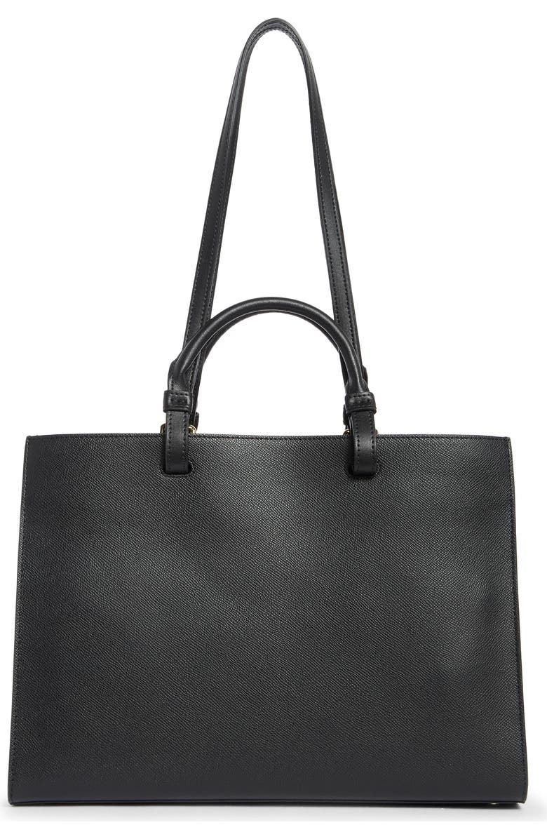 Furla Deva Leather Tote, Alternate, color, Nero