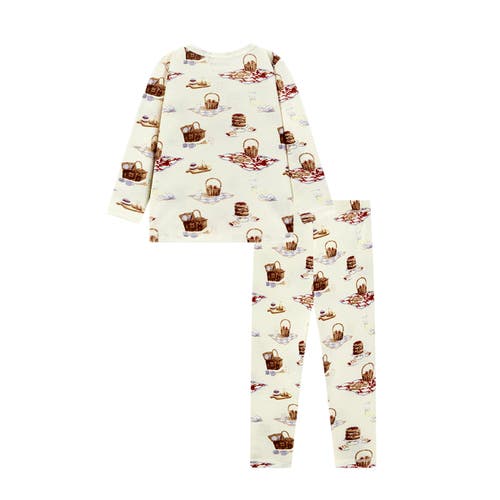 Milkbarn Organic Cotton Long Sleeve Two Piece Pajama Set