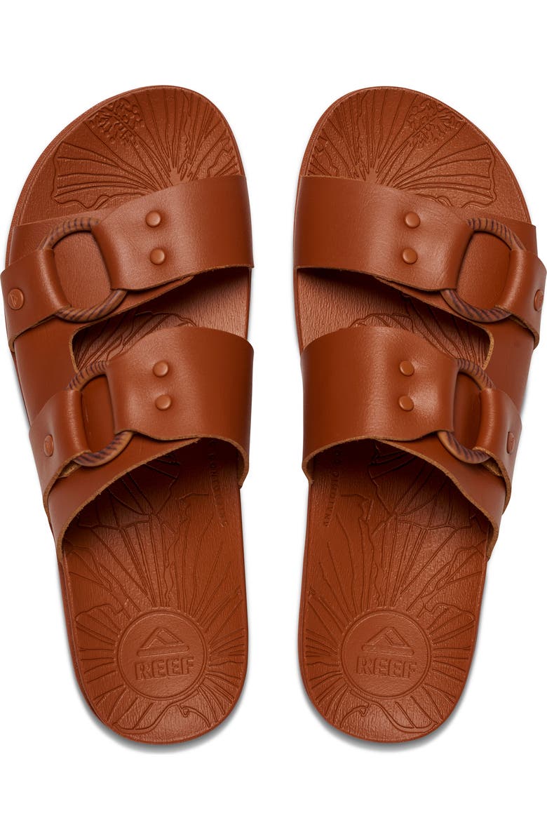 Reef Cushioned Vera Cruz Slide Sandal, Alternate, color, Cocoa