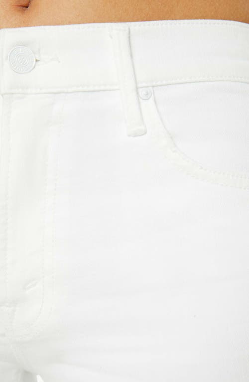 Mother The Weekender Fray Jeans In White In White