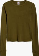 Re/Done Long Sleeve Waffle T-Shirt